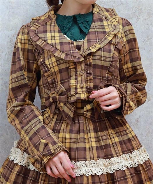 Kawaii - Tartan Plaid Jacket by Axes Femme