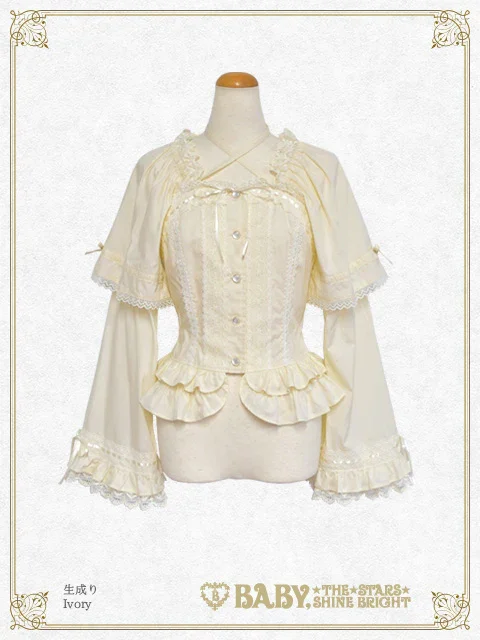 BABY,THE STARS SHINE BRIGHT 姫袖ブラウス Princess Sleeve Back Shirring Blouse (2023 2nd release) by Baby