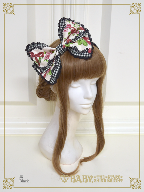 Sweetie Gingham Border Head Bow (2018) by Baby, the Stars Shine Bright