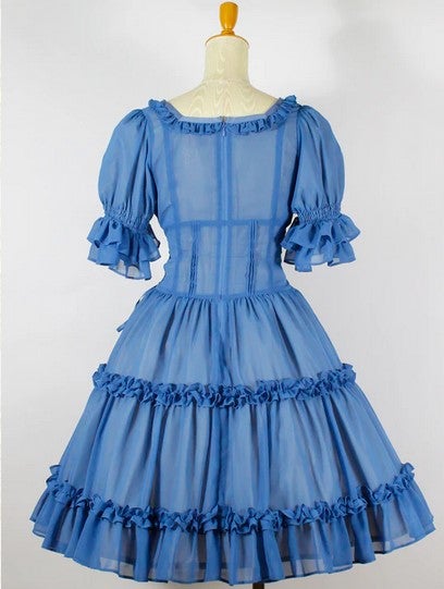 Lace-up Doll Half Sleeve OP (Long) by Victorian Maiden
