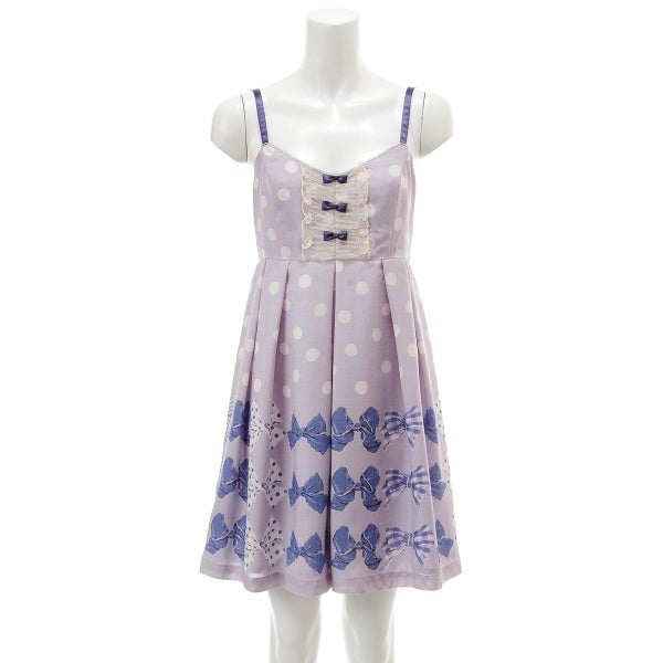 Polka Dot & Multi-Ribbon Print JSK by Emily Temple Cute
