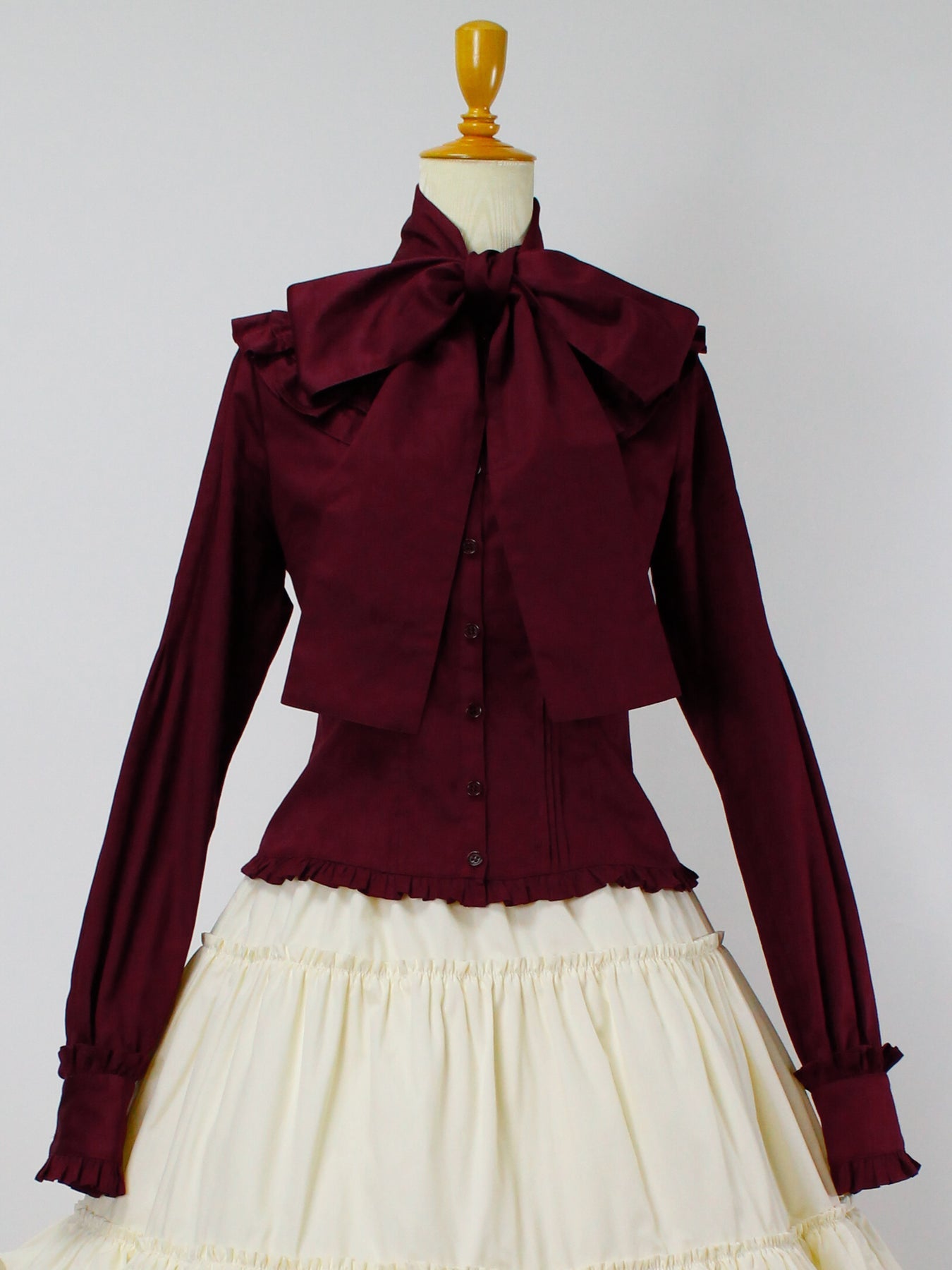 Noble Satin Pintuck Blouse by Victorian Maiden