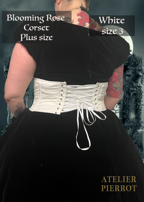 アトリエピエロ Blooming Rose ショートコルセット ボルドー Blooming Rose Short Corset (Plus Size) by Atelier Pierrot