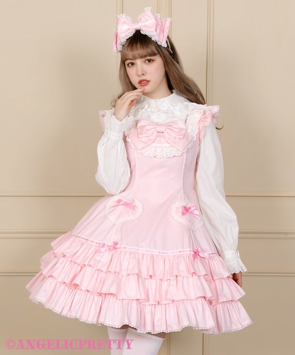 Q*M様 angelic pretty cute heartジャンパースカート Cute Heart JSK (2024 2nd release) by Angelic Pretty