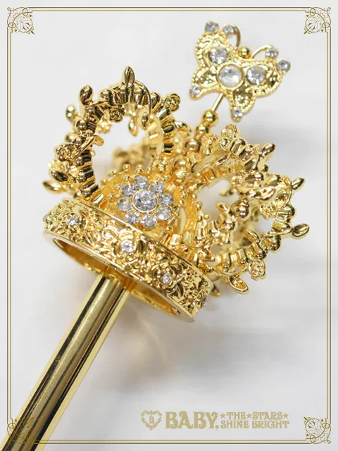 BABY, THE STARS SHINE 蝶々王冠のクラウンセプターゴールド Butterfly Crown Scepter (2024) by Baby, the Stars Shine Bright