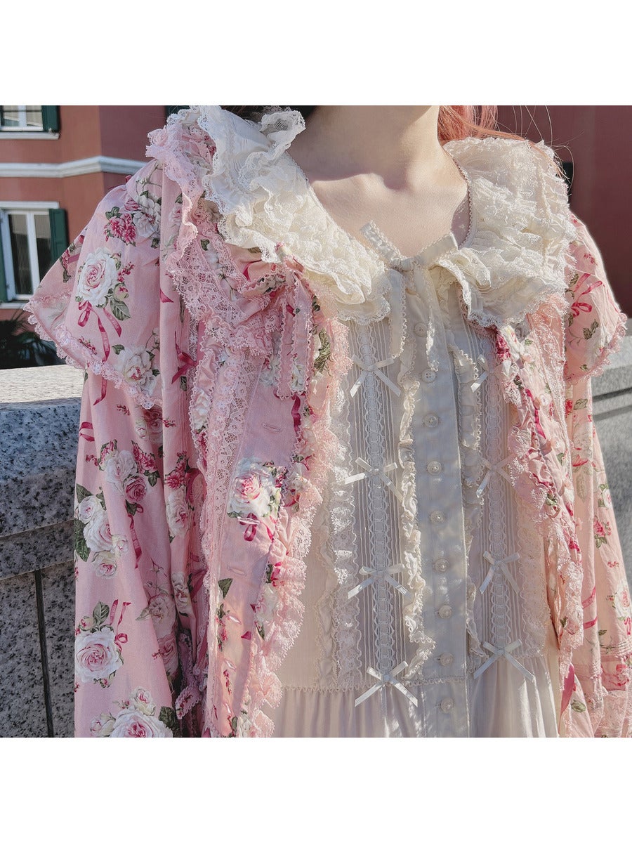 SUPER DOLLFIE meets PINK HOUSE Dolly Rose Print Blouse by Pink House
