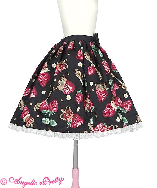 Royal Crown Berry Skirt by Angelic Pretty