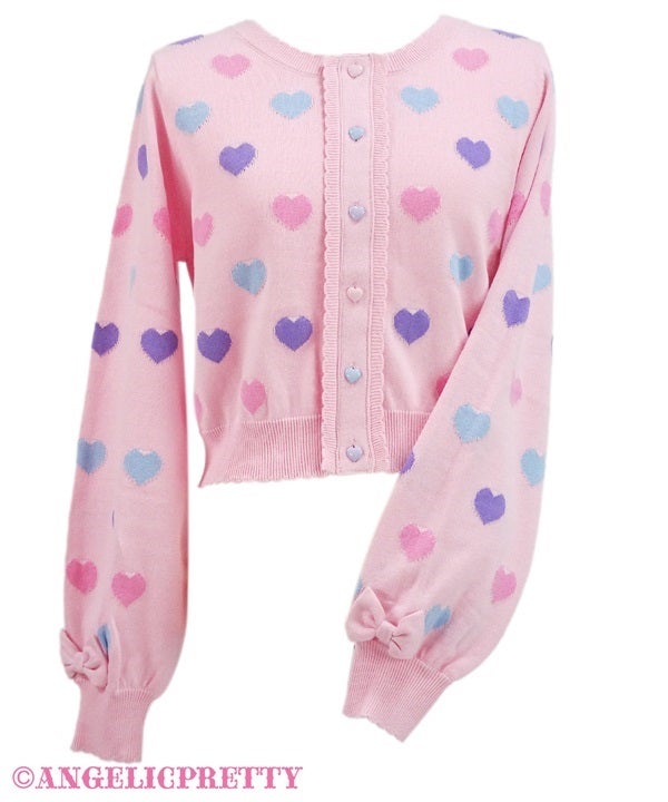 Candy Petit Heart Cardigan by Angelic Pretty