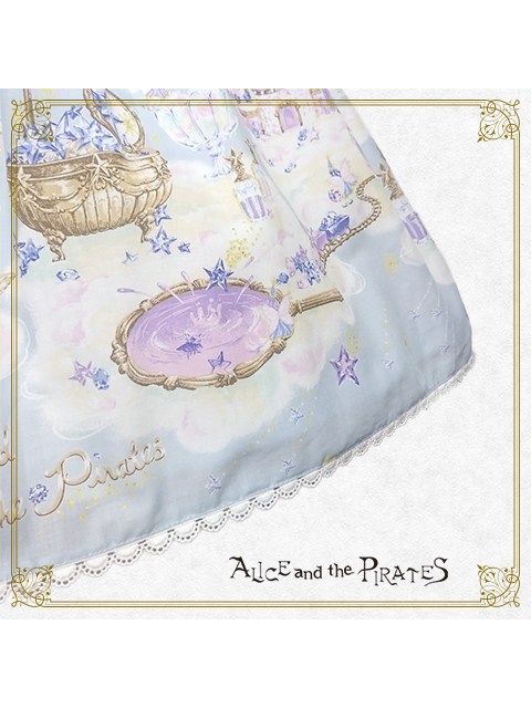 訳あり⭐︎アリパイ　ロリィタ　雲の上の宝石の国柄スカート　紫　星　妖精　天使　ラメ Jewelry World on the Clouds Skirt by Alice and the Pirates