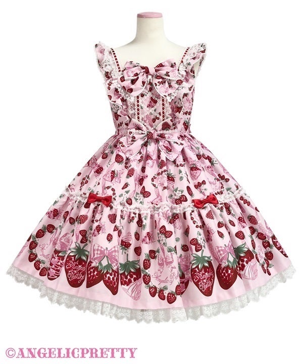 Angelic Pretty おめかしBerry ジャンパースカート Dress-up Berry JSK by Angelic Pretty