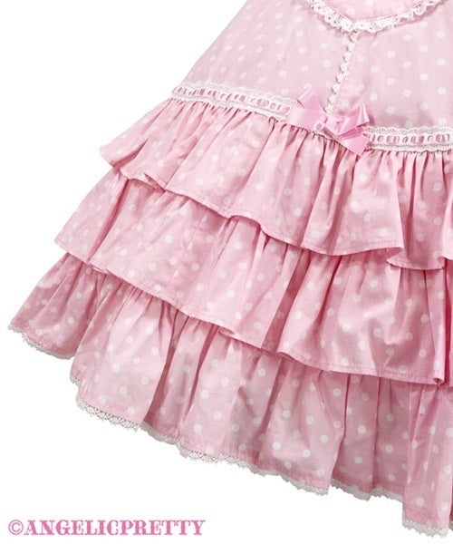 Cute Heart JSK (Polka Dot) by Angelic Pretty
