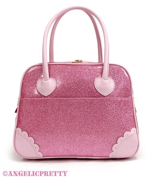 Glitter Gem Ribbon Boston Bag by Angelic Pretty
