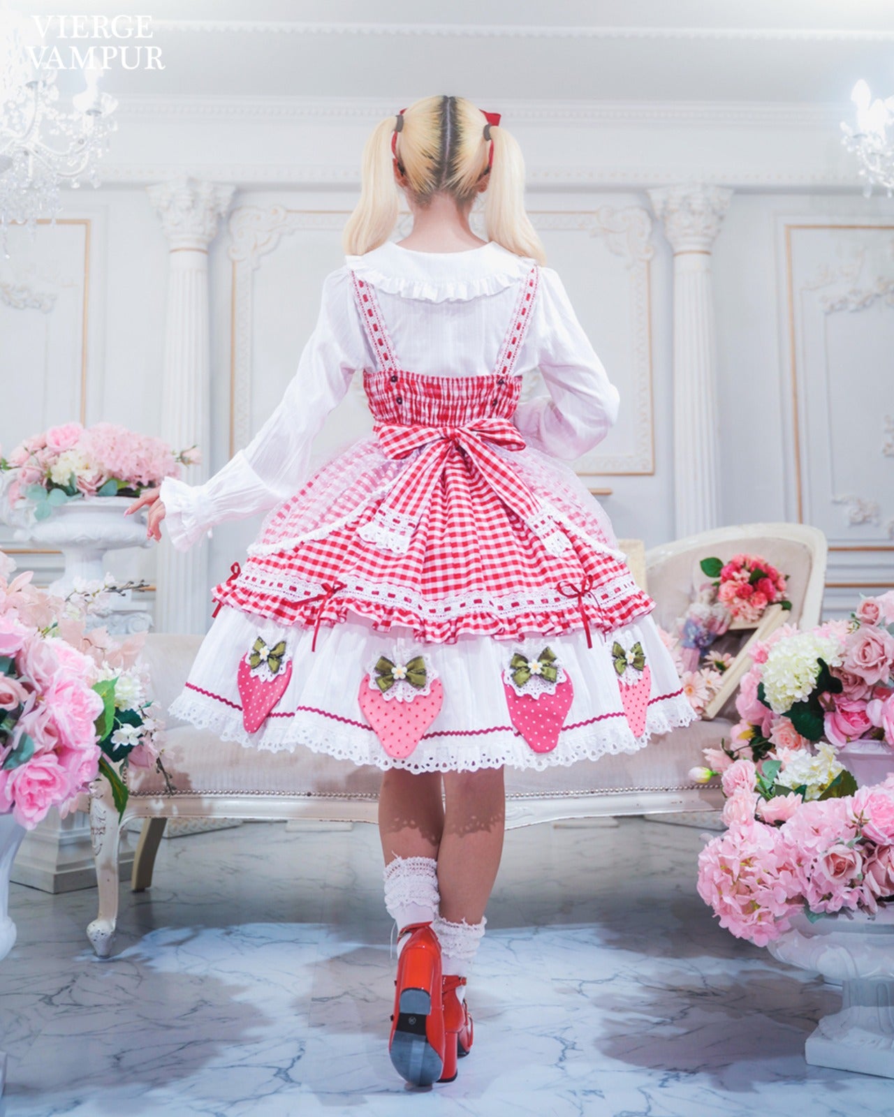 Vierge Vampur Hoppy Strawberry JSK by Indie Brand