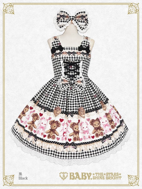 Kumya's Sweet Heart Check JSK I & Head Bow Set (2025 2nd release