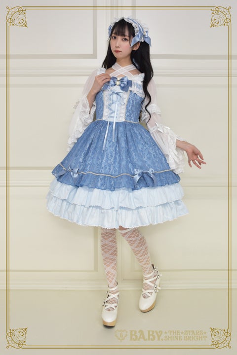 Floral Lace Flocky JSK by Baby, the Stars Shine Bright