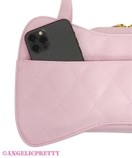 Quilted Gem Ribbon Bag by Angelic Pretty