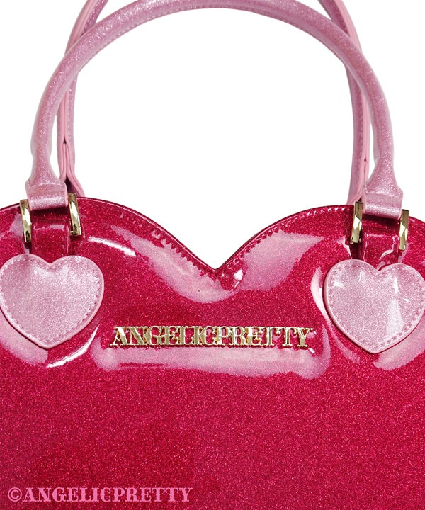 Glitter Love Heart Tote Bag (2022) by Angelic Pretty