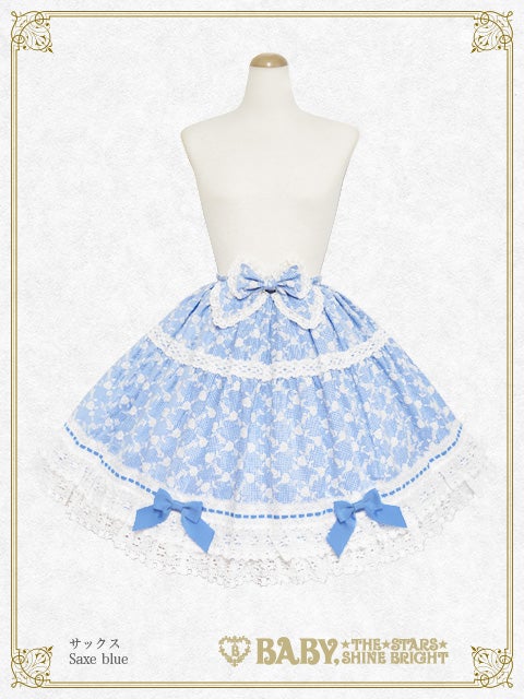 Mirabel ~Rosy Memory~ Skirt & Ribbon Clip Set by Baby, the Stars