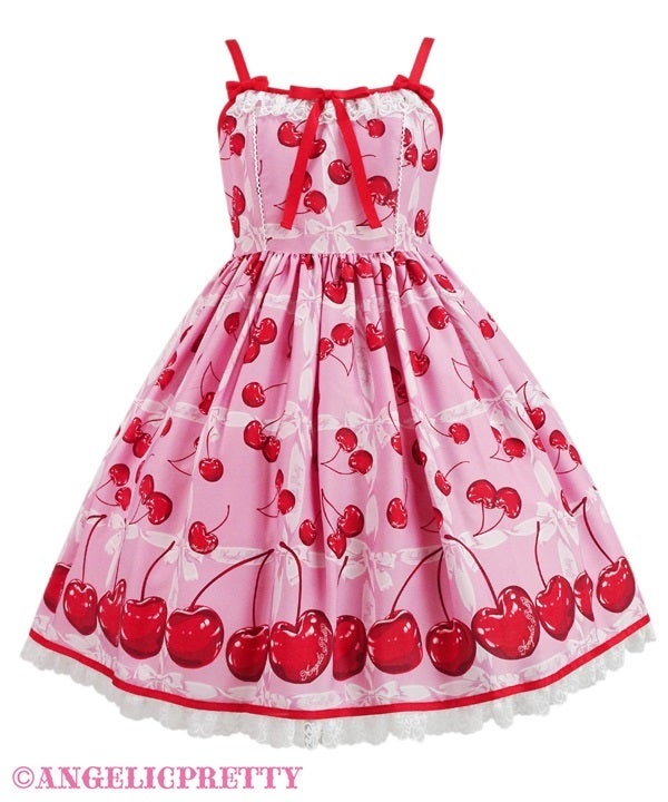 ANGELIC PRETTY CHARMING CHERRY JSK ワンピース Charming Cherry JSK by Angelic Pretty