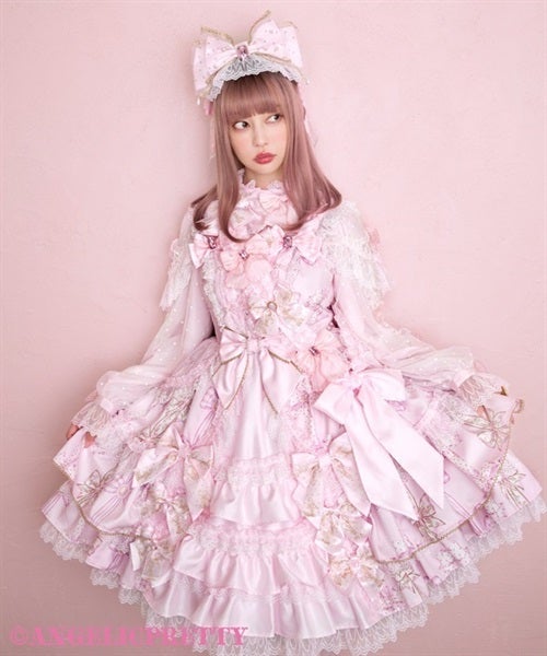 ワンピース Angelic Pretty Jewelry Ribbon Princess Jewelry Ribbon Princess Dress by Angelic Pretty
