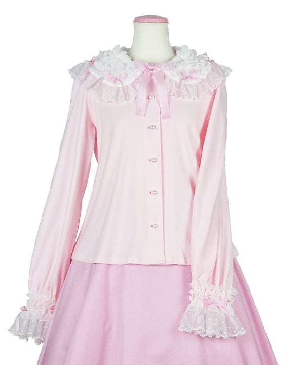 【PILLINGS】SHEER FRILL TRIM CUTSEW FCQDpu8eAZXqxWjGaYX5aMqKVgryR9