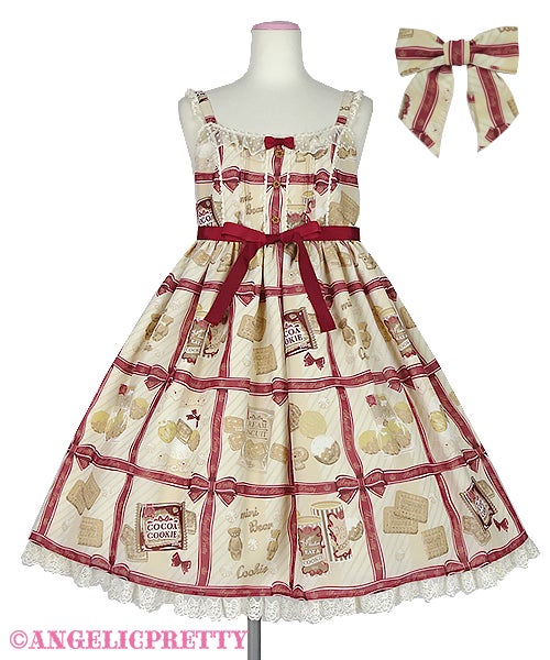 Cream Cookie Collection ピンク Cream Cookie Collection High Waist JSK Set by Angelic Pretty