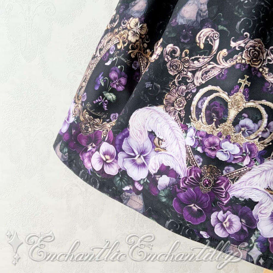 アンシャンテリックアンシャンテリー　すみれ姫の王冠スカート Crown of the Violet Princess Tiered JSK by Enchantlic Enchantilly