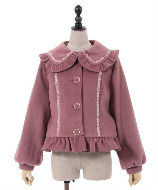 Kawaii - Back Frill Short Coat by Axes Femme