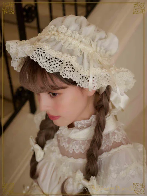 【限定値下げ中】alice and the pirates フリルメイドキャップ Historia Lace Frill Maid Cap by Alice and the Pirates