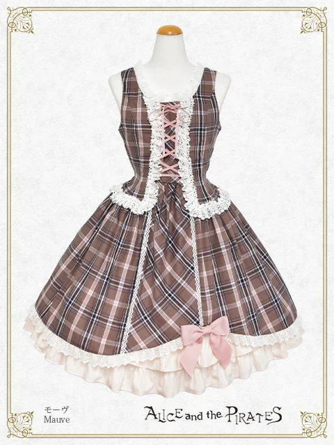 ALICE and the PIRATES ジャンパースカート チェック A/P Tartan Check JSK by Alice and the Pirates