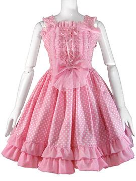 マキシマム JSK ピンクドット Fluffy Drop JSK by MAXICIMAM
