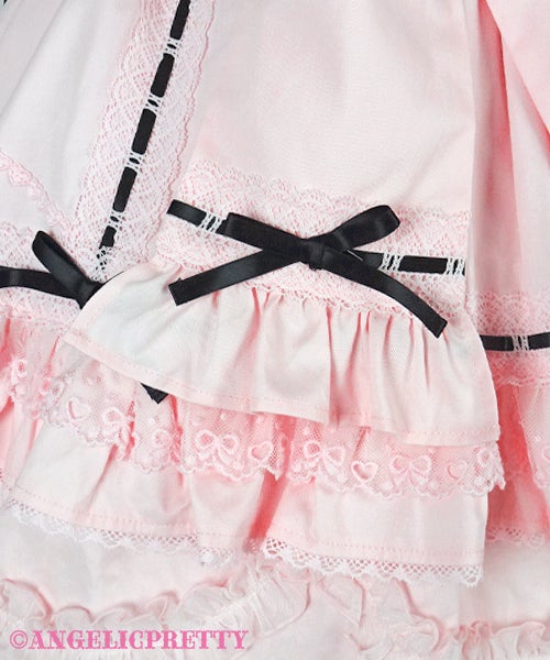 Heart Bib Skirt (Plain) by Angelic Pretty