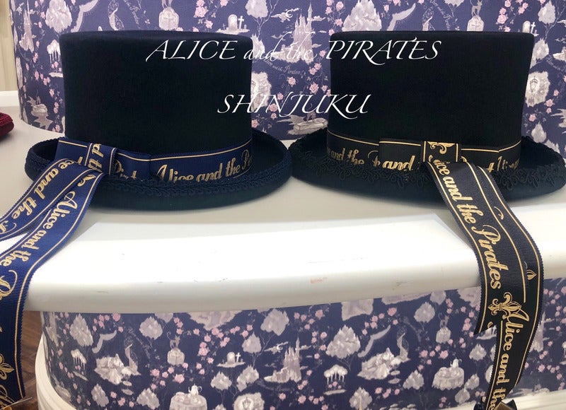 Top Hat with A/P Logo Ribbon by Alice and the Pirates