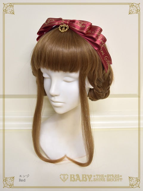 BABY THE STARS SHINE BRIGHT 綿 リボンカチューシャ BABY Ribbon Ribbon Head Bow by Baby, the Stars Shine Bright