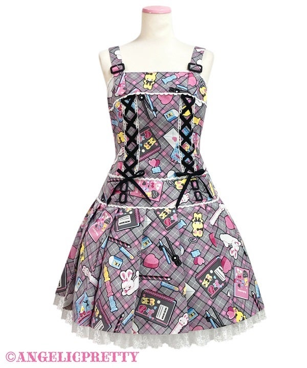 Fancy Stationery Low Waist JSK by Angelic Pretty
