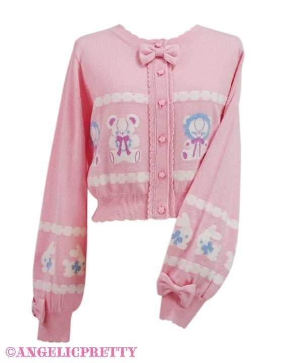 Fancy Border Knit Cardigan by Angelic Pretty