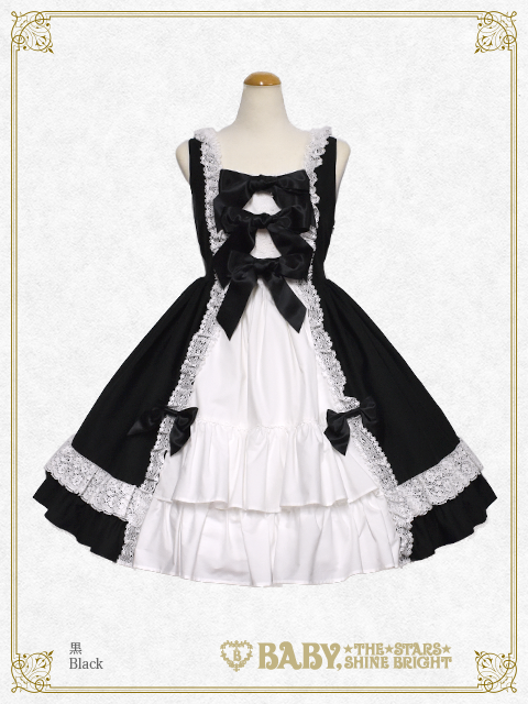 【BABY,the stars shine bright】チェルシーJSK白黒 Chelsea JSK by Baby, the Stars Shine Bright