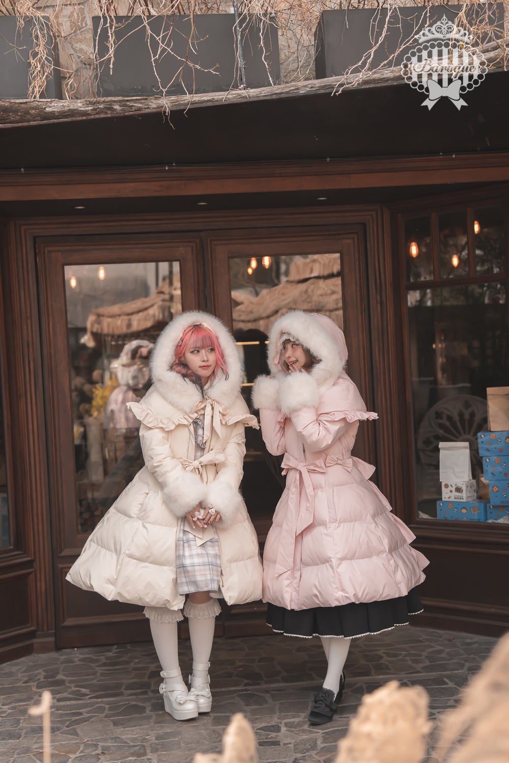 Baroque ~ Marshmallow Puff Frill Coat by Indie Brand