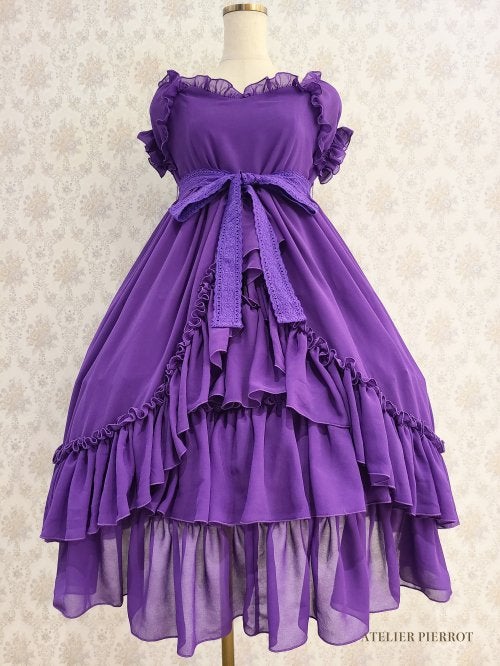 ま*こ様 Pierrot OnesieJadeite Bohemia 0-6M Chiffon Babydoll OP (2021) by Atelier Pierrot