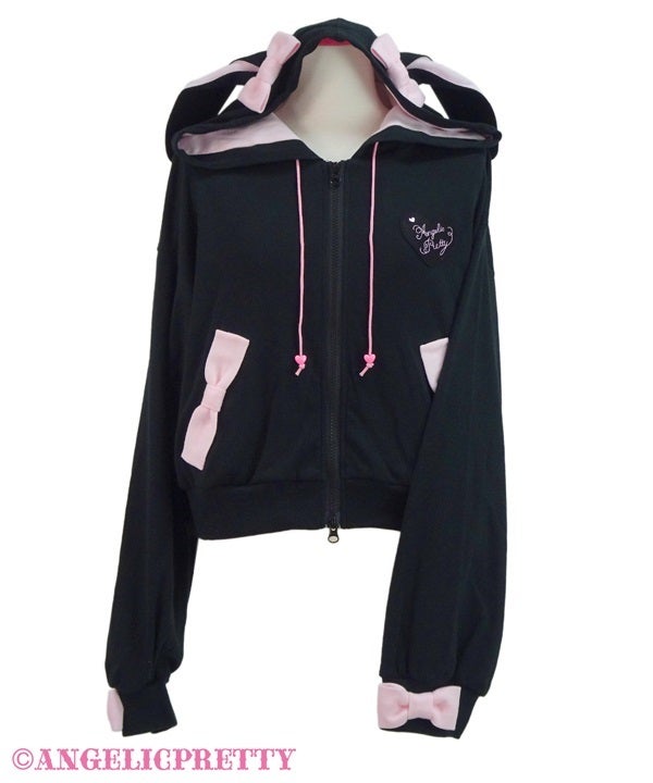 Heart Patch Bunny Parka by Angelic Pretty