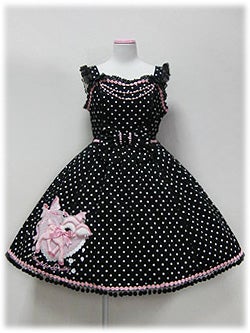 Polka Dot Milky-chan Applique JSK by Angelic Pretty