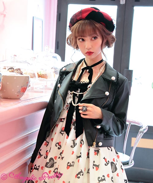 Angelic Pretty★ライダースジャケット Doll's Ribbon Riders Jacket by Angelic Pretty