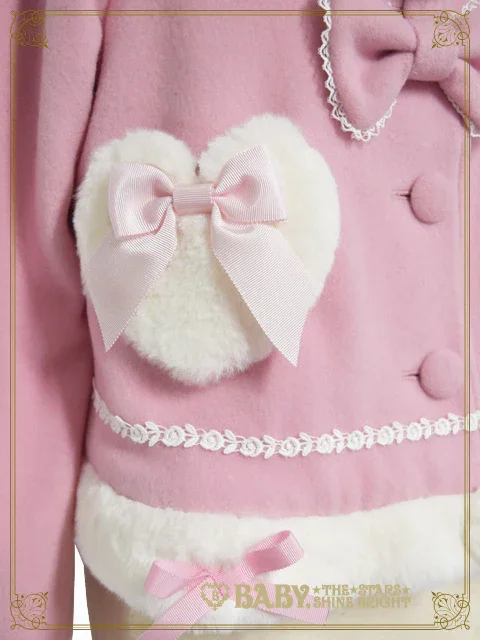 Heart Ribbon Short Coat [build to order] by Baby, the Stars Shine