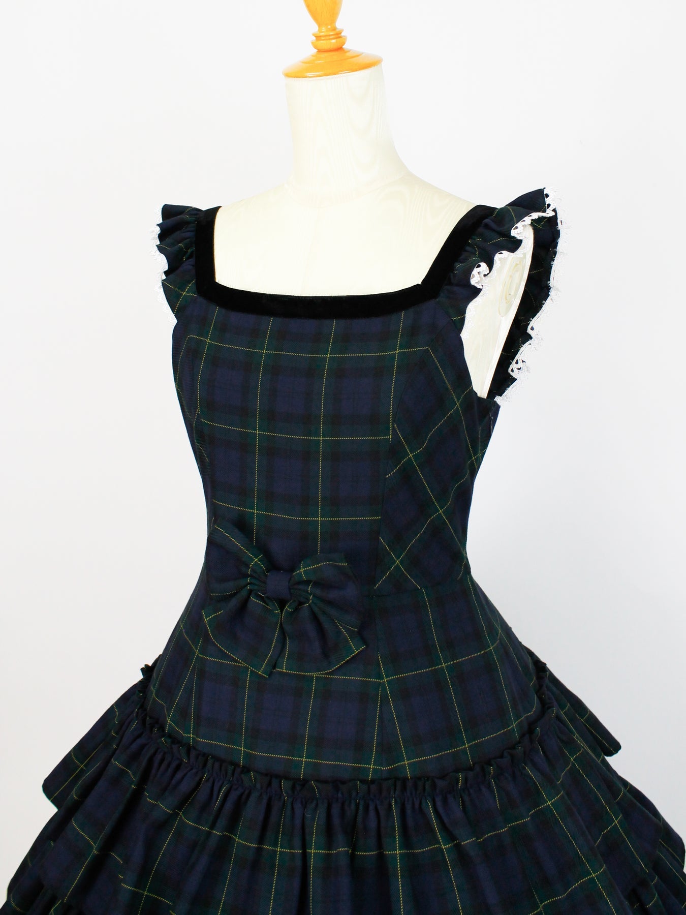 Victorian Tartan Ruffle JSK by Victorian Maiden
