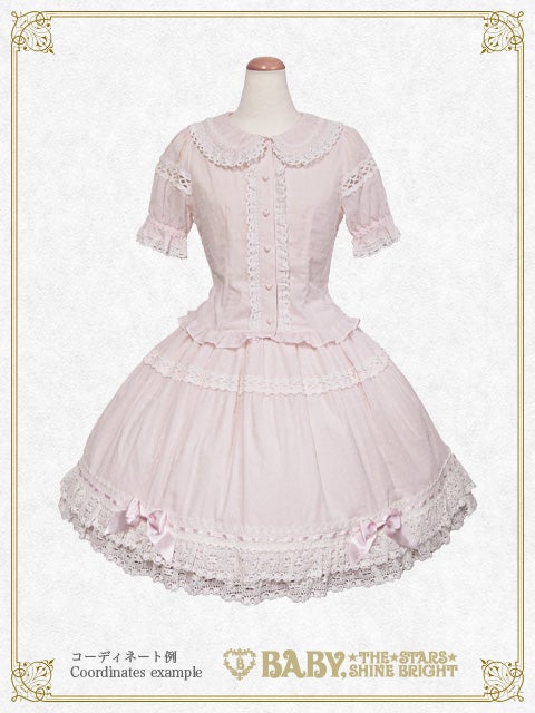 BABY スノードットブラウス ピンク Snow Dot Blouse (2021) by Baby, the Stars Shine Bright