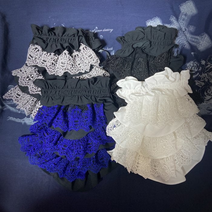 Moi-même-Moitié コフィンレースジャボ(black) Coffin Lace Jabot by Moi-même-Moitié