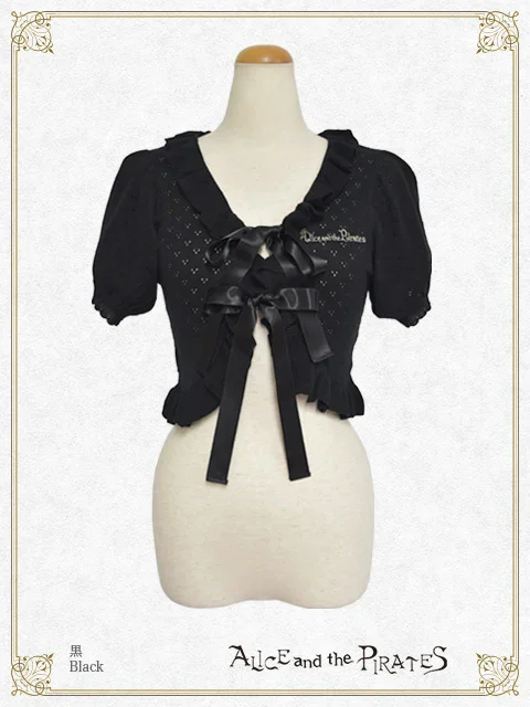 ALICE and the PIRATES ゴシック　ショートジレ　黒 Half Sleeve Bolero by Alice and the Pirates