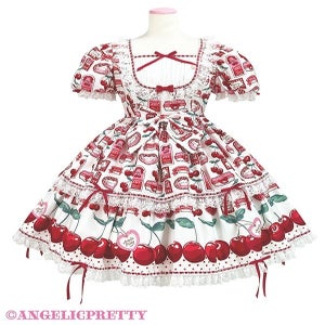 Angelic Pretty Cherry Jam Labelカチューシャ　シロ H3WicFN0JoSVj5uwAayCNZf44TiIzO