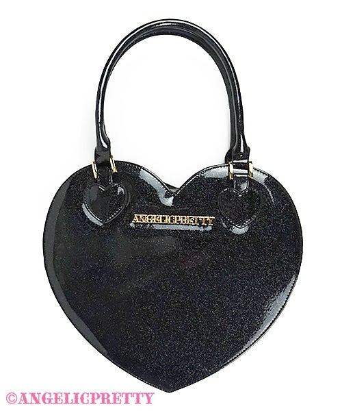 Glitter Love Heart Tote Bag by Angelic Pretty