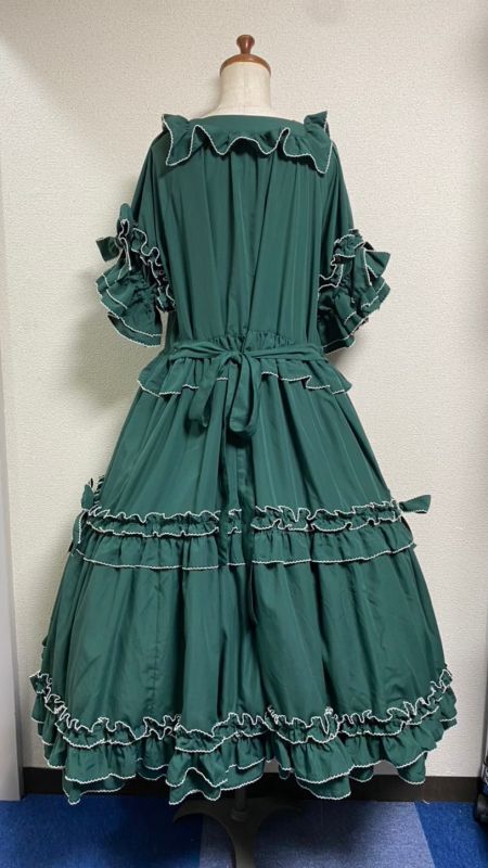 Square Neck Frill OP (Pico Frill) (2022 Fall) by Physical Drop